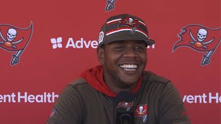 Byron Leftwich on Tom Brady’s Return to New England Offensive Communication  Press Conference [upl. by Heppman56]