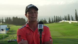 Viktor Hovland Thursday Day 1 Flash Interview 2024 The Sentry © PGA Tour [upl. by Esinnej]