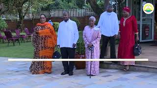 President Museveni Meets Tanzanias Former First Lady Mama Maria Nyerere [upl. by Morton]