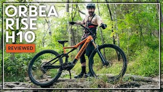 Orbea Rise H10 Review orbea emtb bentonville [upl. by Cirred]