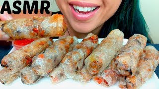 ASMR FRIED SPRING ROLLS Homemade No Talking suellASMR [upl. by Ntsuj]