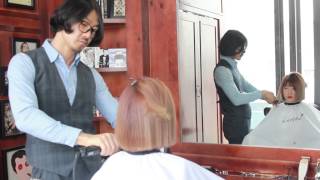 여자 일자 단발 헤어스타일  Long hair to short bob cut Woman Hairdresser [upl. by Anma]