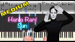 Hania Rani  Sun  Piano Tutorial [upl. by Marriott]