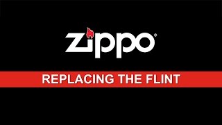 Zippo Instructional Replacing the Flint [upl. by Ranique214]