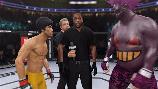 Bruce Lee vs Gengar Pokemon  EA Sports UFC 4  Epic Fight 🔥🐲 [upl. by Ierbua591]