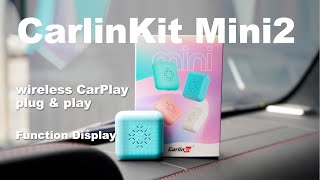 CarlinKit 30 Mini2  Wireless CarPlay plug amp play adapter with four colors [upl. by Teddy]