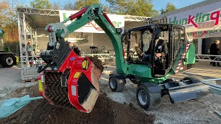 Hunklinger Excavator And Attachments Show At Bauma 2022 Expo  4k [upl. by Adidnac]