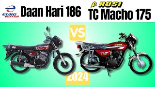 Euro Motor Daan Hari 186 vs Rusi Macho 175  Side by Side Comparison  Specs amp Price  2024 [upl. by Eeldivad99]