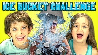 Kids React to Ice Bucket Challenge [upl. by Xirtaeb110]