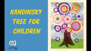 ART lesson for Art Students  How to make a Wassily Kandinsky TREE for students [upl. by Sukey314]