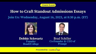 How to Craft Standout Admissions Essays [upl. by Aisyle]