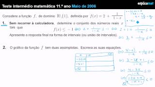 Funções Racionais 11º Ano [upl. by Rebak]