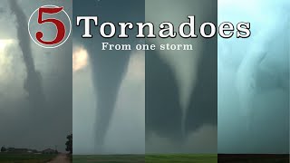 Five Spooky Tornadoes from One Storm [upl. by Garrity]