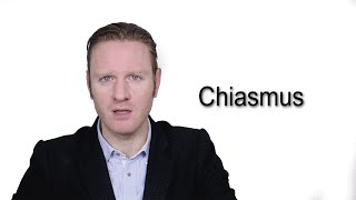 Chiasmus  Meaning  Pronunciation  Word World  Audio Video Dictionary [upl. by Hpsoj3]