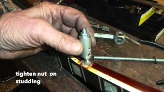 Banjo Broken 5th string tuning peg replacement [upl. by Anemix823]