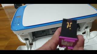 HP Deskjet 3635 cartridge change [upl. by Orthman42]