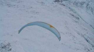 Scafell Pike winter paragliding [upl. by Buckels182]