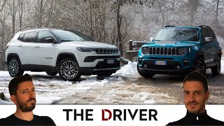 Il TEST COMPARATIVO delle due ibride di Jeep  Renegade VS Compass [upl. by Ssepmet669]