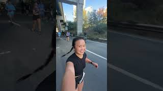 my first marathon 🥹🫶🏻 marathon running toronto [upl. by Krell]