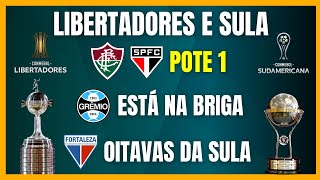 LIBERTADORES  FLUMINENSE e SÃO PAULO NO POTE 1  CONFRONTOS de MOMENTO dos PLAYOFFS da SULA [upl. by Fidelia]