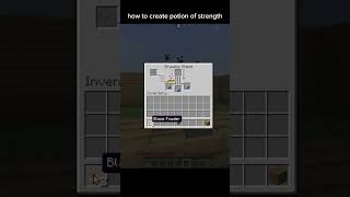 How to make potion of strength in Minecraft🧐 [upl. by Llerrahs]