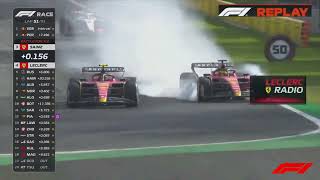 Leaked Funny Frederic Vasseur Radio Reaction Almost Crash Carlos Sainz amp Charles Leclerc Ferrari F1 [upl. by Htebzile]