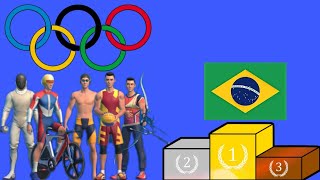 Fui para Olimpíadas e Conquistei 12 medalhas para o Brasil  Olympics Go [upl. by Harrington]