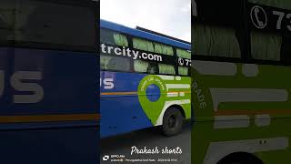 Intercity smart bus operator by ESSAAR TRAVELS Veera body fulla ac sleeper couch shortvideo reels [upl. by Lenrow]