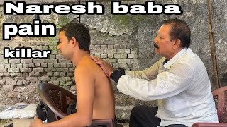 Back body pain relief massage by Naresh babaasmr [upl. by Reimer947]