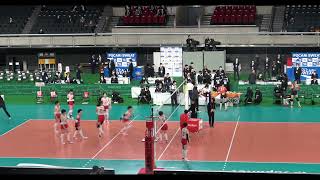 古川学園 タピア スパイク練習 春高バレー2023決勝 [upl. by Turrell]