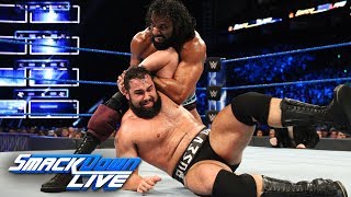 Rusev vs Jinder Mahal SmackDown LIVE April 3 2018 [upl. by Emeline]