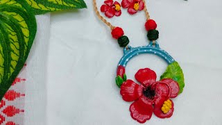 Clay Jewellery Making Tutorial Video  Jewellery Making video at home youtube clayjewellery [upl. by Analeh]