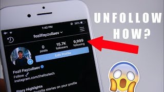 How To UNFOLLOW Everyone on Instagram at ONCE 2024 [upl. by Tinya]