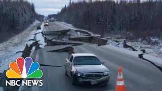 Witnesses Capture Violent Alaska Earthquake And Aftermath  NBC News [upl. by Halla]