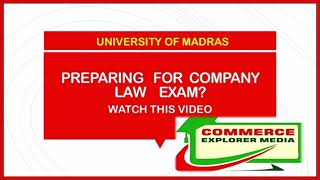 Tips for Company law exam [upl. by Ainekahs]