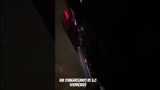 Kia Stinger vs Red 50 10spd mustang cars racecar cartok streetracing explore fyp shorts [upl. by Yrruc280]