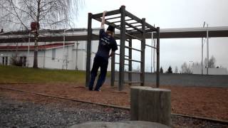 ONE ARM PULL UP COLLECTION REAL OUTDOOR TRAINING BW 935kg  206lbs [upl. by Annodal]