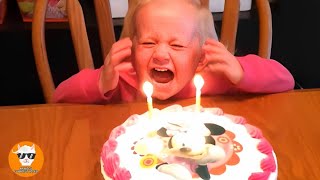 Baby Crying Because of Blowing Candles FAILS 8 ★ Funny Babies Blowing Candle Fail [upl. by Yhcir]