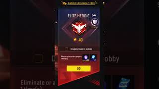 My CS Rank is ELITE HEROIC 40 star freefiregamingclassiffnonstopgamingffcsffcsrankffmaxgame [upl. by Adnuahs]