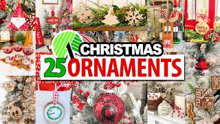 25 BEST DIY Christmas Ornaments EASY  Beginner Friendly Dollar Tree Christmas 2024 [upl. by Ahsauqal]