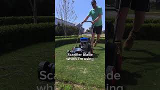 Scarifying with a predator scarifer [upl. by Kanor465]