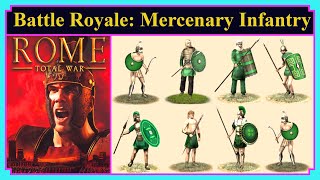 AI Infantry Only  Mercenary Units  Battle Royale  Rome Total War [upl. by Angie]