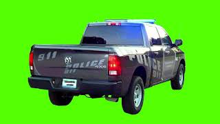 green screen police car 2 1080p full hd [upl. by Hgielac535]