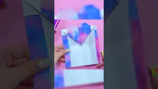 PORTEFEUILLE COEUR EN PAPIER  BRICOLAGE DE BELLES CHOSES EN 5 MINUTES POUR VOUS [upl. by Llenaj]