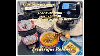 live 289 velouté potiron crème aux œufs compote rhubarbe skyr ROBOT ALL COOK  GRILL ALL CLAD [upl. by Perrie906]