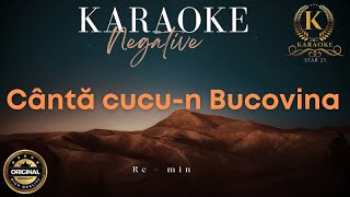 Canta cucun Bucovina  Karaoke  Negative  Re  minor [upl. by Landis]