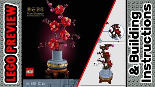 PREVIEW 10369 LEGO BOTANICAL COLLECTION Plum Blossom amp Building Instructions LEGO 2024 [upl. by Sosthenna173]