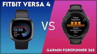 Fitbit Versa 4 vs Garmin Forerunner 265 Comparison [upl. by Aeli]