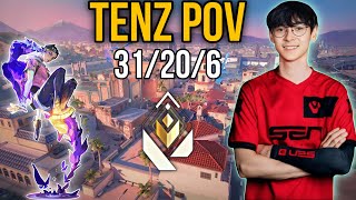 Sen TenZ POV VALORANT  31206 RADIANT CLOVE GAMEPLAY  11 April 2024 [upl. by Ahsla]