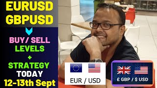 EURUSD Analysis TODAY 1213 Sept  GBPUSD Analysis TODAY 1213 Sept  EURUSD Strategy  GBPUSD [upl. by Tedman]